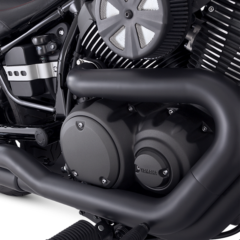 Escapes Vance & Hines Twin Slash Staggered Black Para Motocicletas Yamaha Bolt '14-'20 (Sistema Completo)