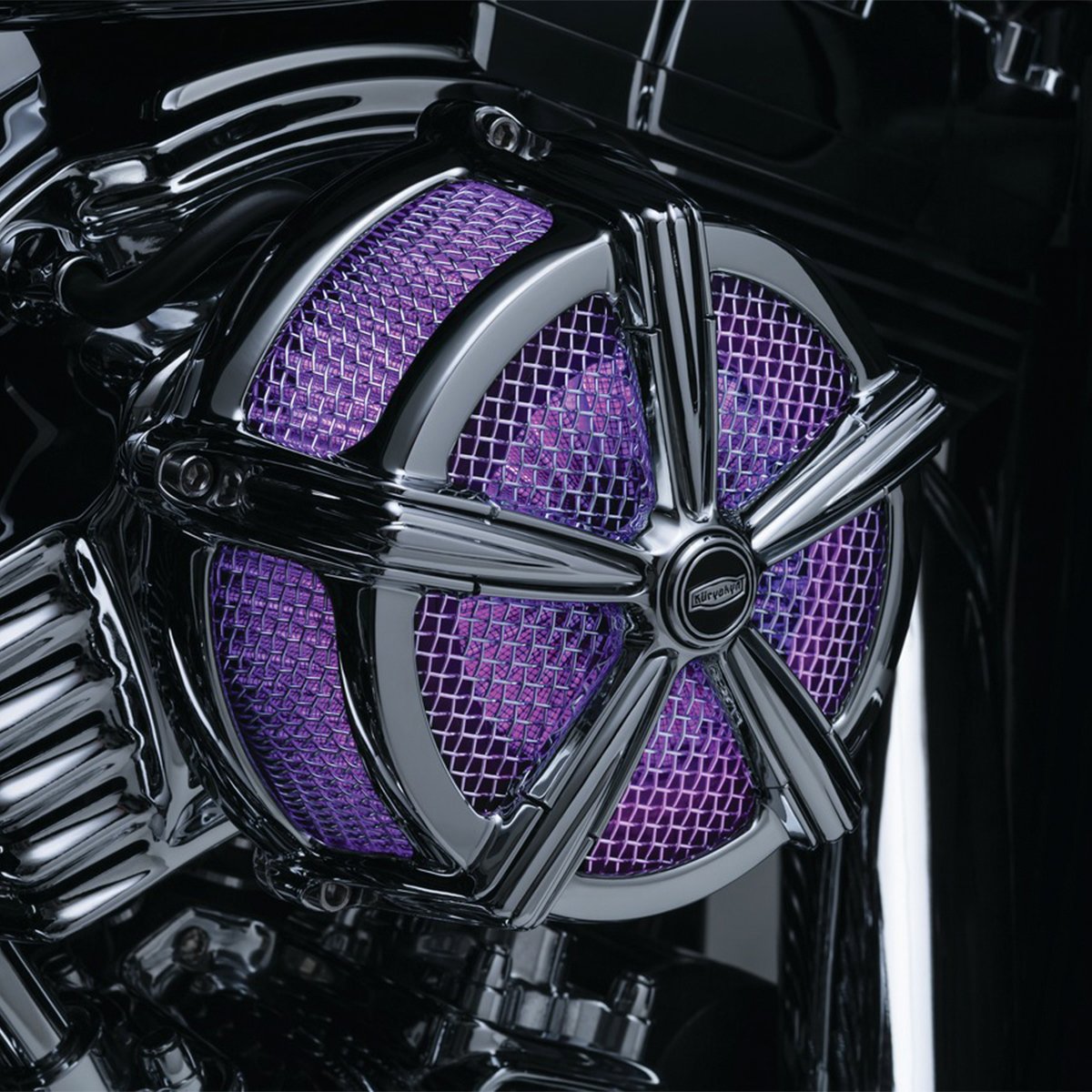 Kuryakyn Lighted Velocity Ring para Filtros de Aire Bahn & Crusher - CHG.MX For Riders