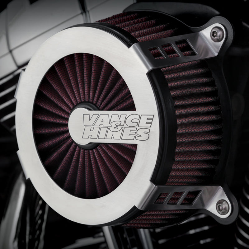 Filtro De Aire Vance & Hines Vo2 Cage Fighter Air Intake Para Harley Davidson '91-'21 Sportster