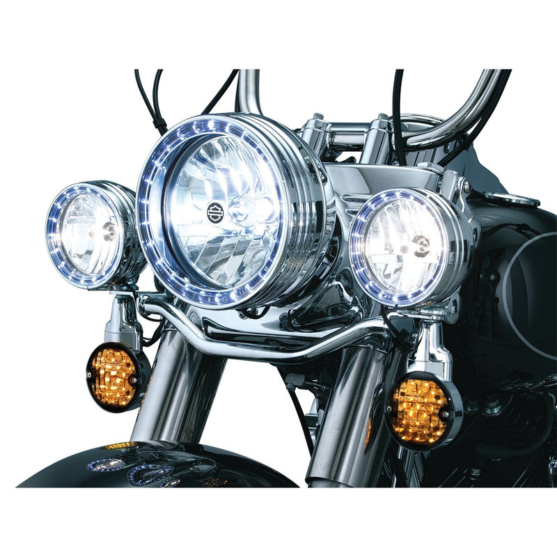 Kuryakyn L.E.D. Anillos de Halo 4-1/2" de Faros Auxiliares para Harley-Davidson ’83-’19 - CHG.MX For Riders