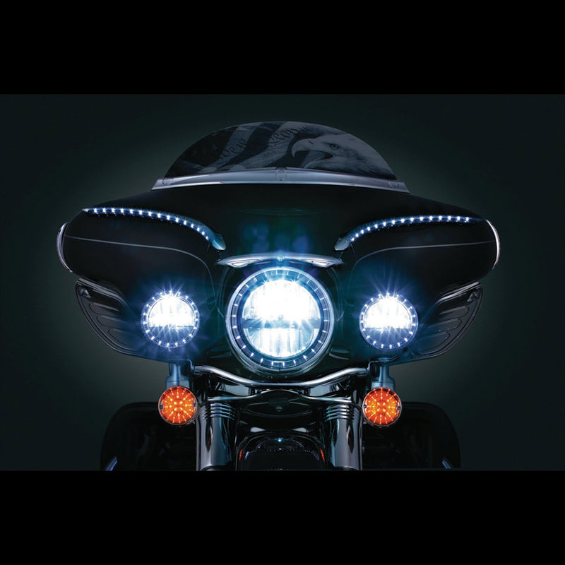 Kuryakyn L.E.D. Anillos de Halo 5-3/4" para Harley-Davidson Softail, Dyna & Sportster - CHG.MX For Riders