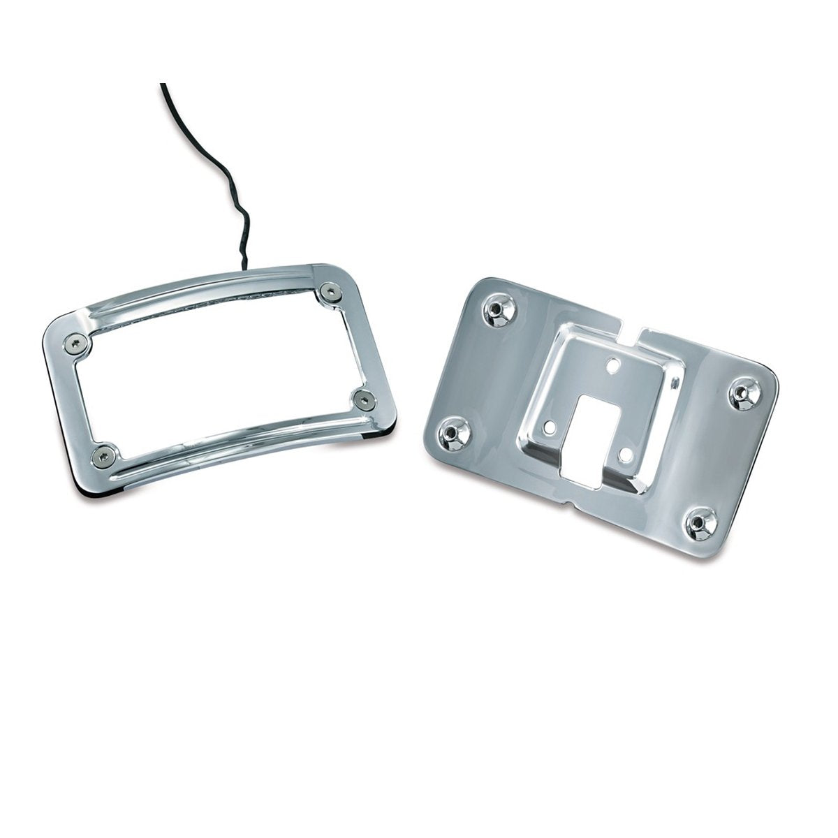 Kuryakyn L.E.D. Portaplaca Curvado Iluminado con Marco (Multi-Fit) - CHG.MX For Riders