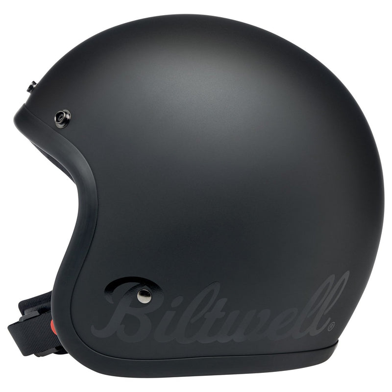 Biltwell Bonanza Helmet - Flat Black Factory