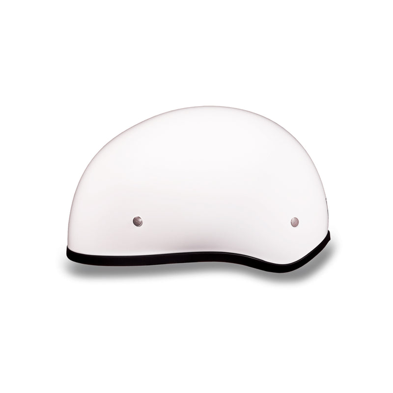 Daytona Helmets D.O.T. Daytona Skull Cap W/O Visor Hi-Gloss White - CHG.MX For Riders