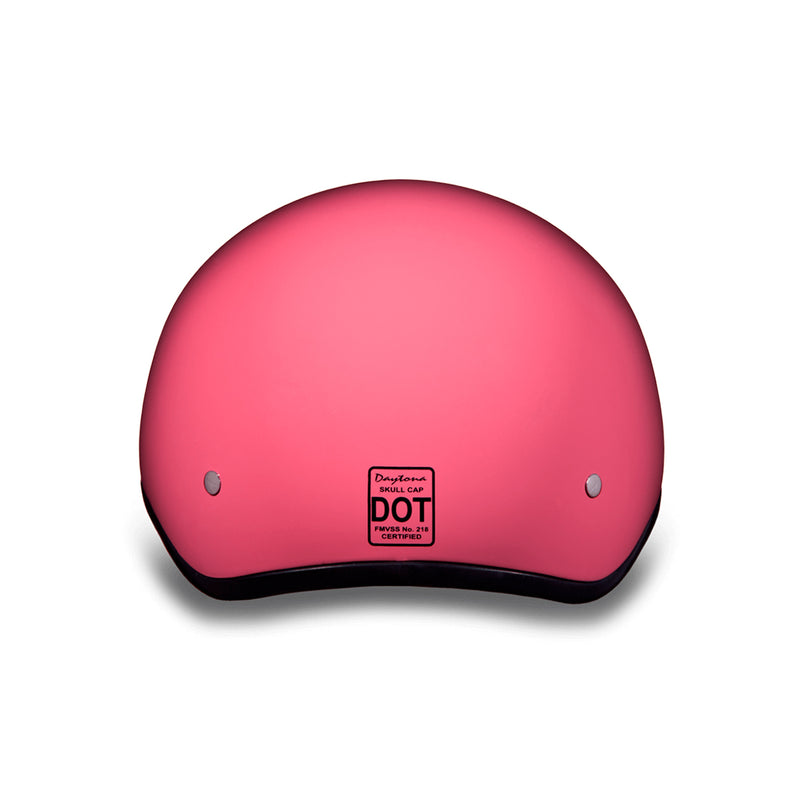 Daytona Helmets D.O.T. Daytona Skull Cap W/O Visor - Hi-Gloss Pink - CHG.MX For Riders