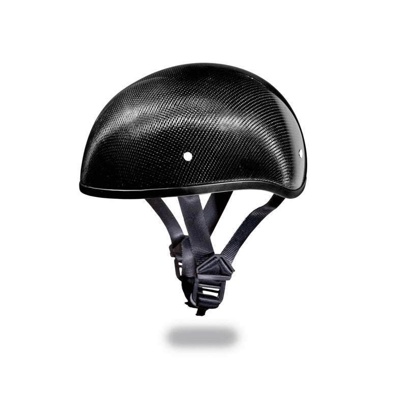 Daytona Helmets D.O.T. Daytona Skull Cap W/O Visor - Grey Carbon Fiber - CHG.MX For Riders