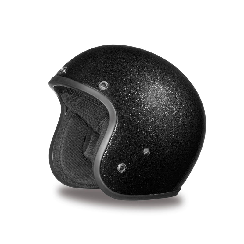 Daytona Helmets D.O.T. Daytona Cruiser - Black Metal Flake - CHG.MX For Riders
