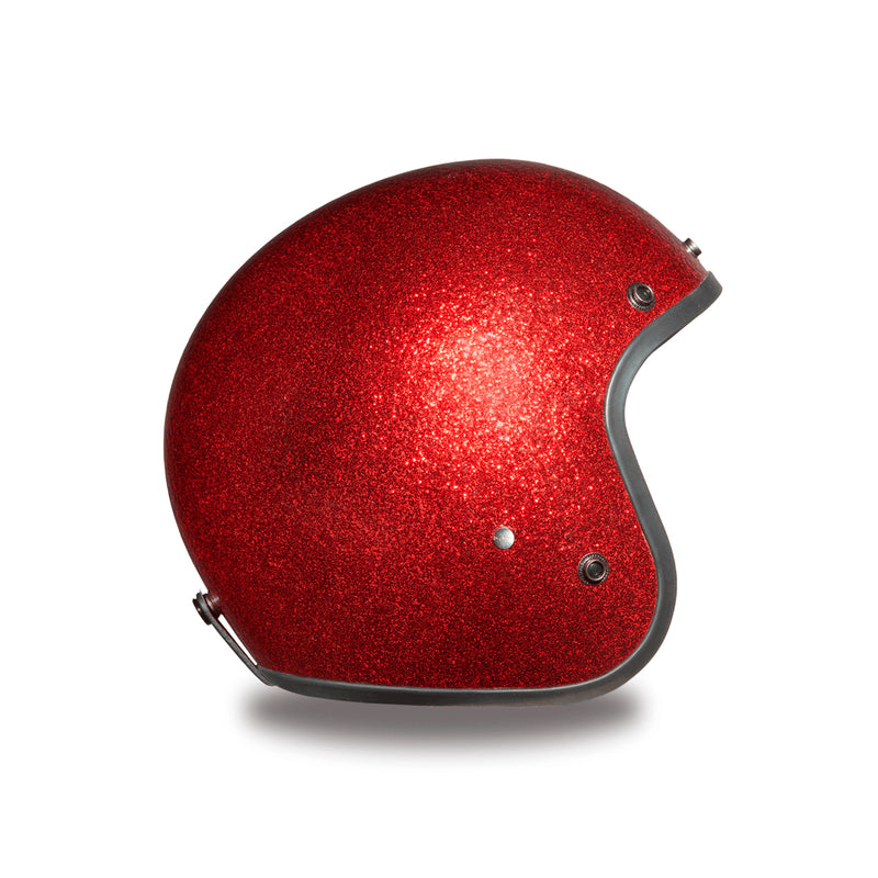 Daytona Helmets D.O.T. Daytona Cruiser - Red Metal Flake - CHG.MX For Riders