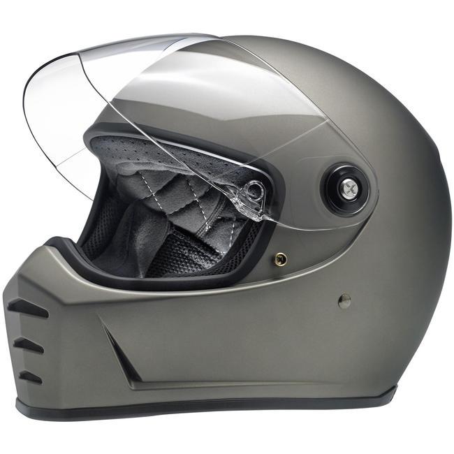 Biltwell Lane Splitter Helmet - Flat Titanium