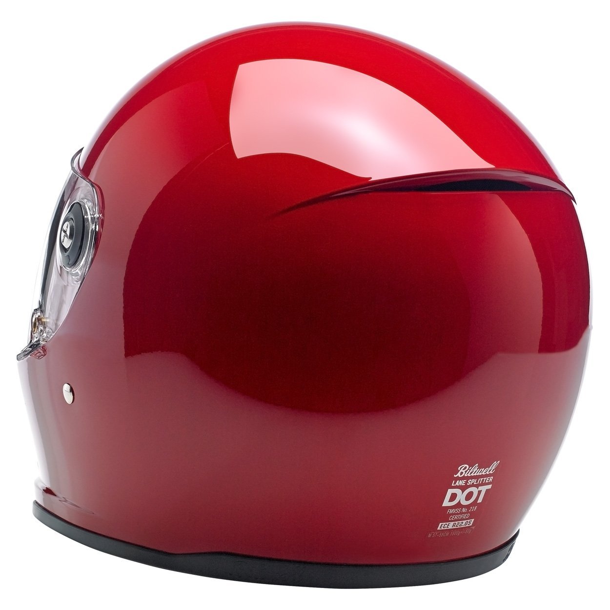 Casco Cerrado Biltwell Lane Splitter Helmet - Gloss Blood Red