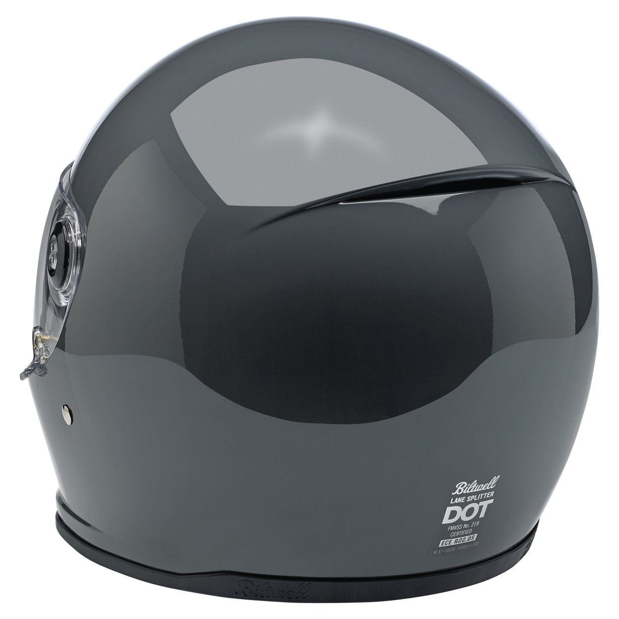 Casco Cerrado Biltwell Lane Splitter Helmet - Gloss Storm Grey