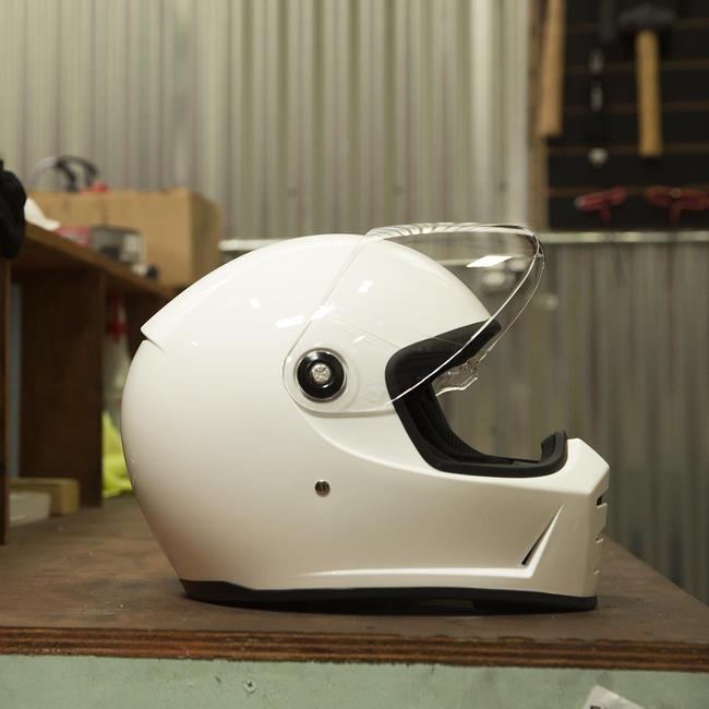 Casco Cerrado Biltwell Lane Splitter Helmet - Gloss White