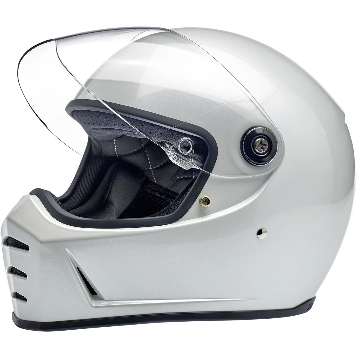 Casco Cerrado Biltwell Lane Splitter Helmet - Metallic Pearl White